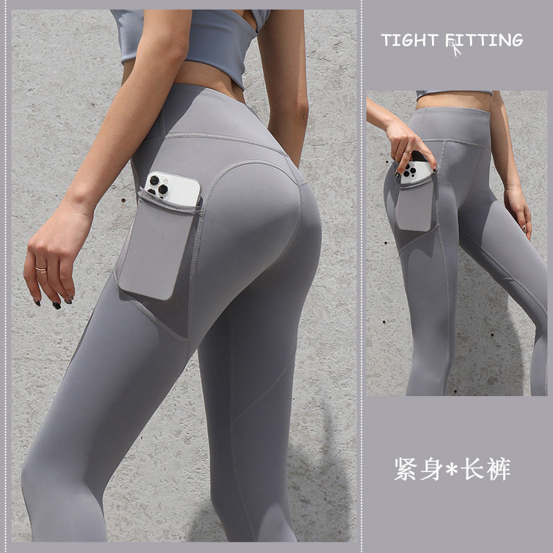 Gym Sport Nahtlose Leggings Mit Taschen Push-Up Hohe Taille Hosen Frauen Fitness Läuft Yoga Hosen Gym Sport Nahtlose Leggings