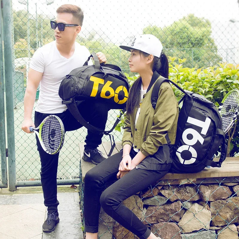 Men Women Outdoor Sport Bags T60 Waterproof Luggage/travel Bag/ Gym Sport Backpack Multifunctional Sports Bag Green Duffle Bags
