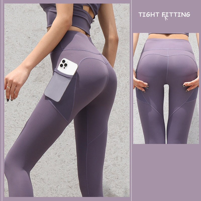 Gym Sport Nahtlose Leggings Mit Taschen Push-Up Hohe Taille Hosen Frauen Fitness Läuft Yoga Hosen Gym Sport Nahtlose Leggings